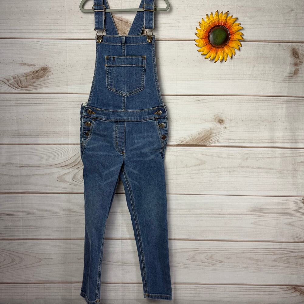 Crewcuts Girls Denim Stretch Overalls Size 7